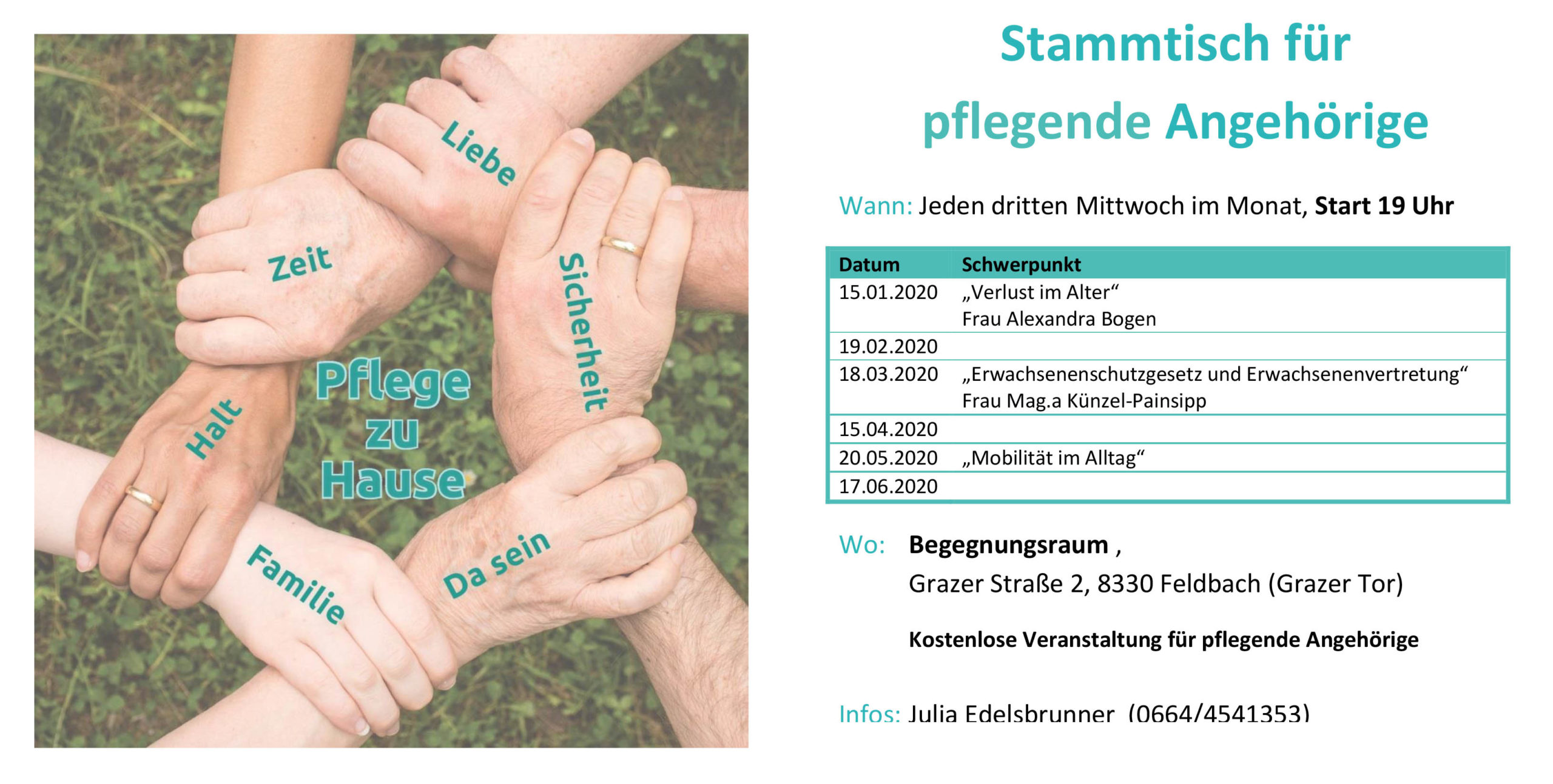 Pflege Zu Hause Stammtisch Fur Pflegende Angehorige