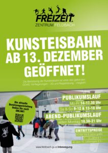 Kunsteisbahn ab 13. Dezember geöffnet